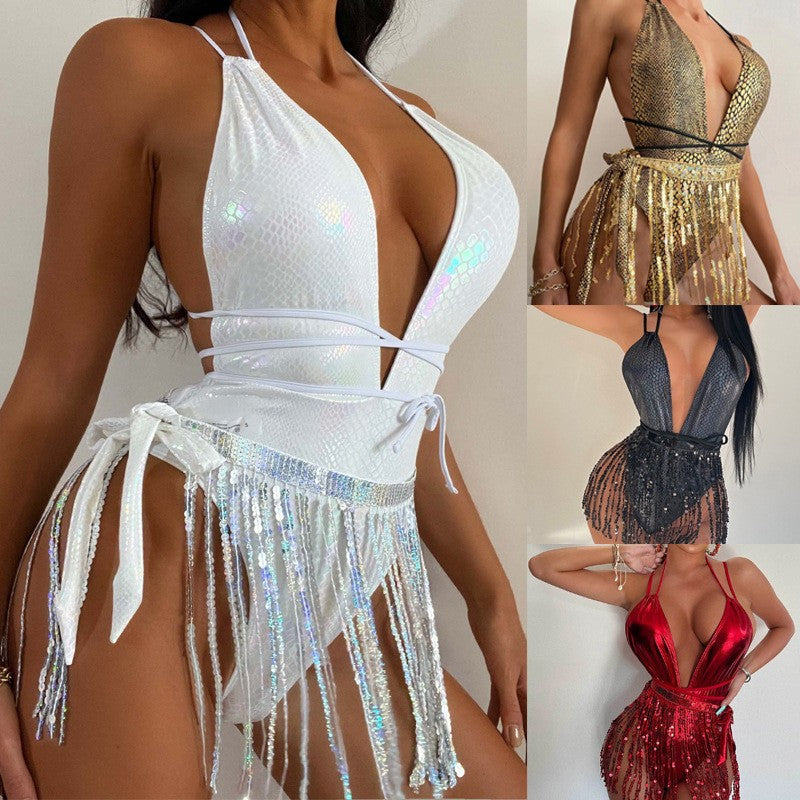 Damen Glamouröser Badeanzug W&W