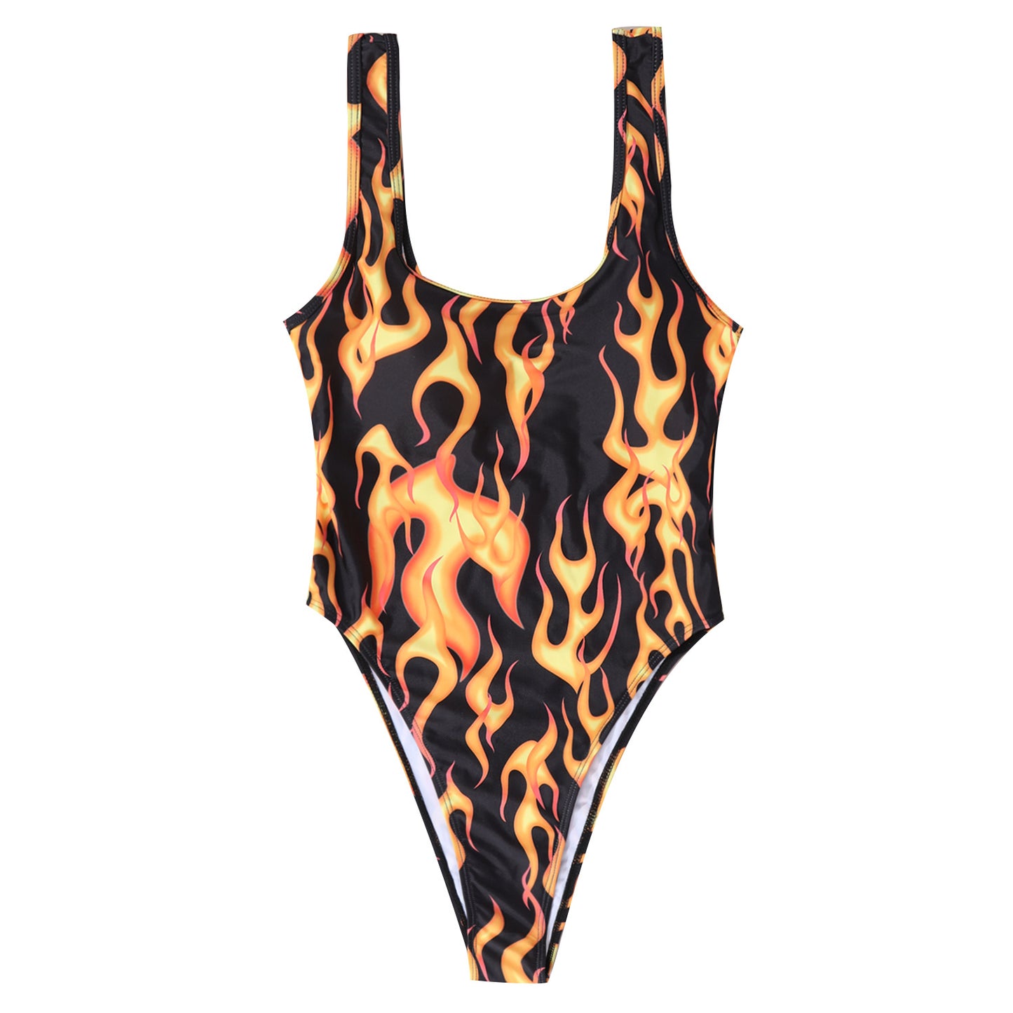Damen Einteiler mit feurigen Motiven von W&W