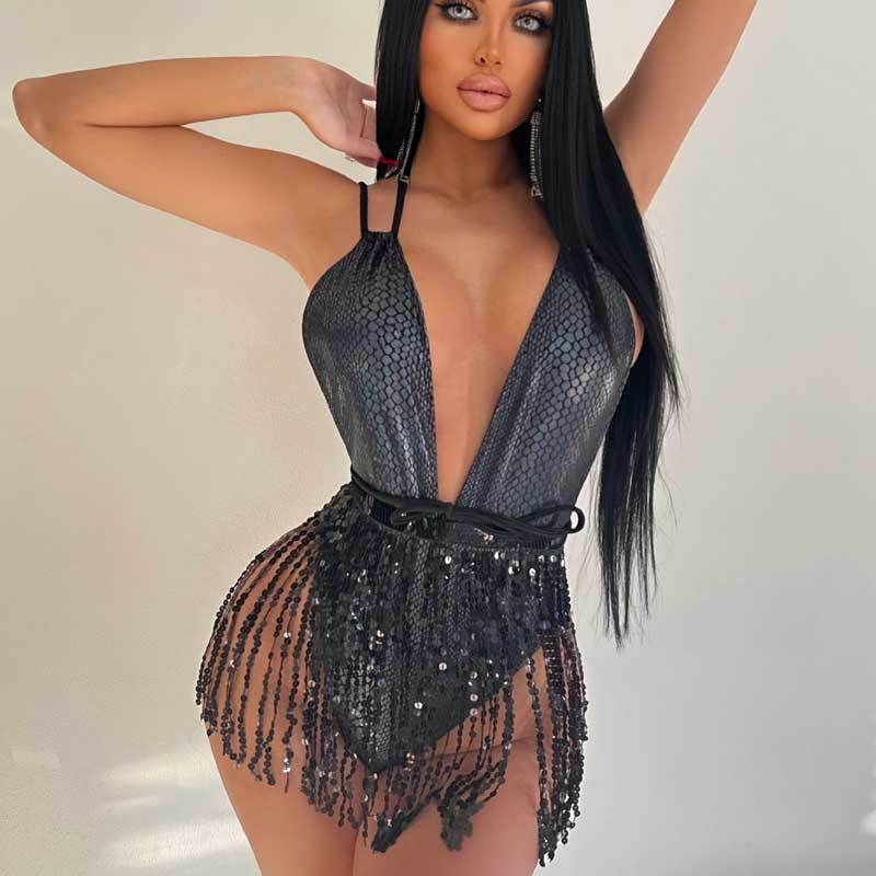 Damen Glamouröser Badeanzug W&W
