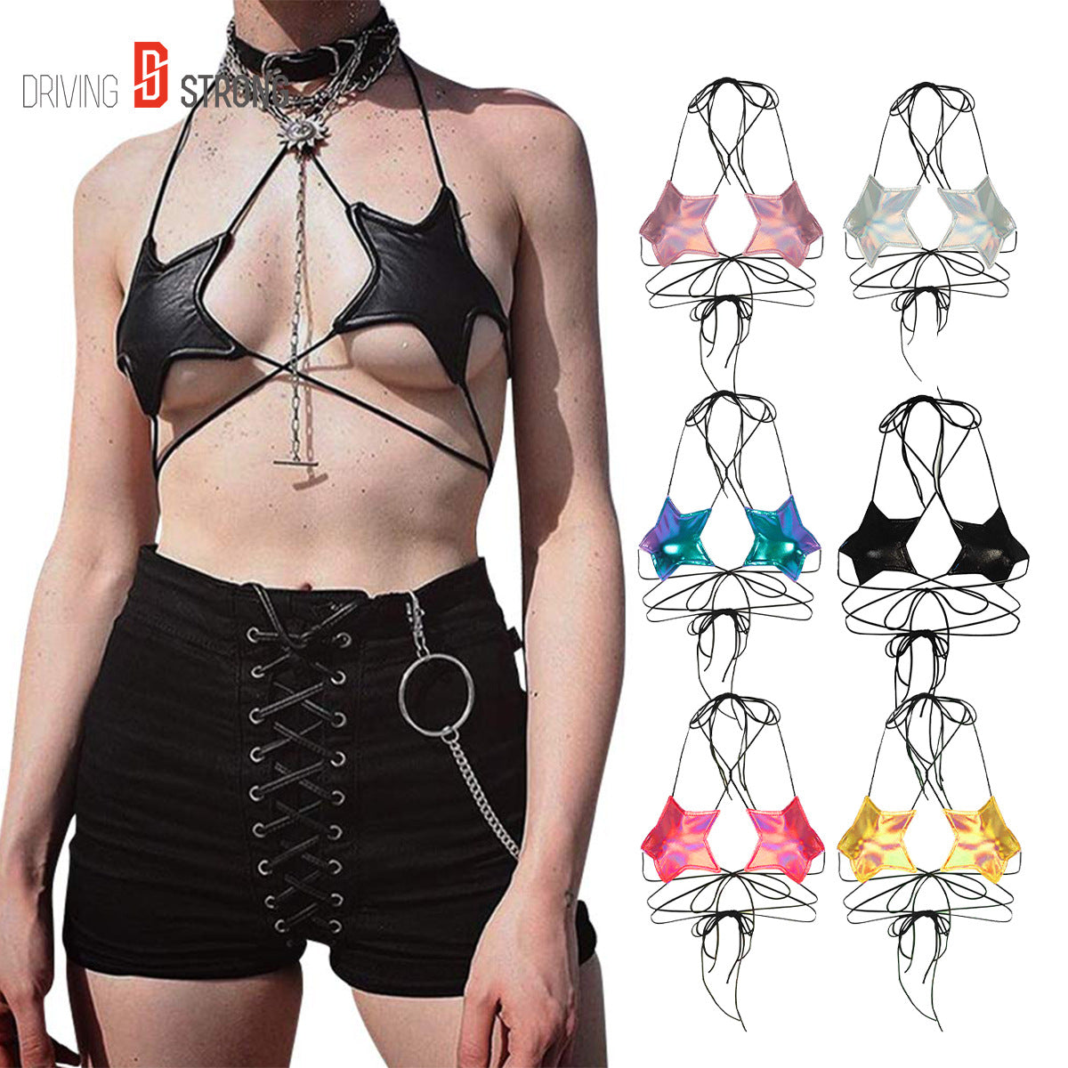 Damen verführerischer Cut-Out Bikini-Top W&W