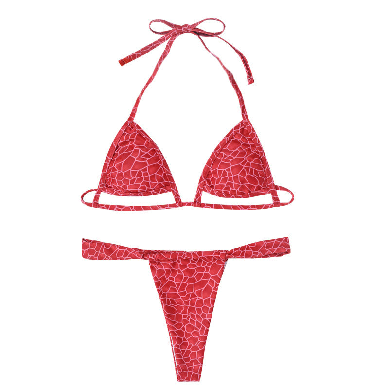Damen Triangel-Bikini mit modischen Cut-Outs W&W