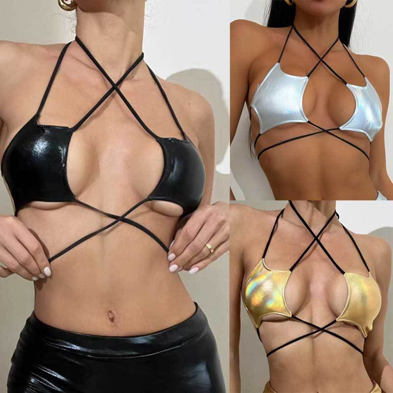 Damen verführerischer Cut-Out Bikini-Top W&W