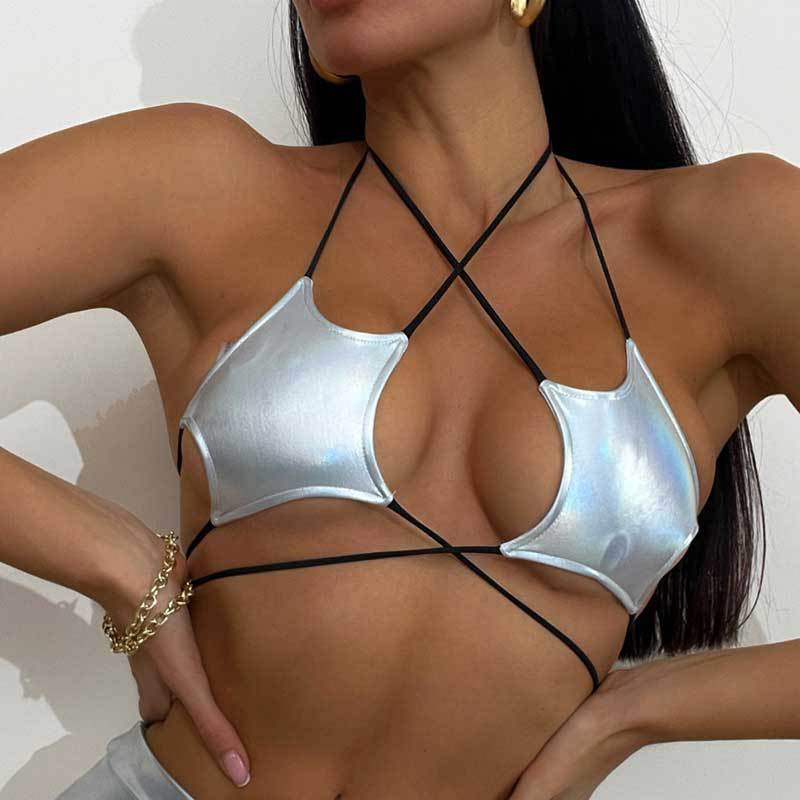 Damen verführerischer Cut-Out Bikini-Top W&W