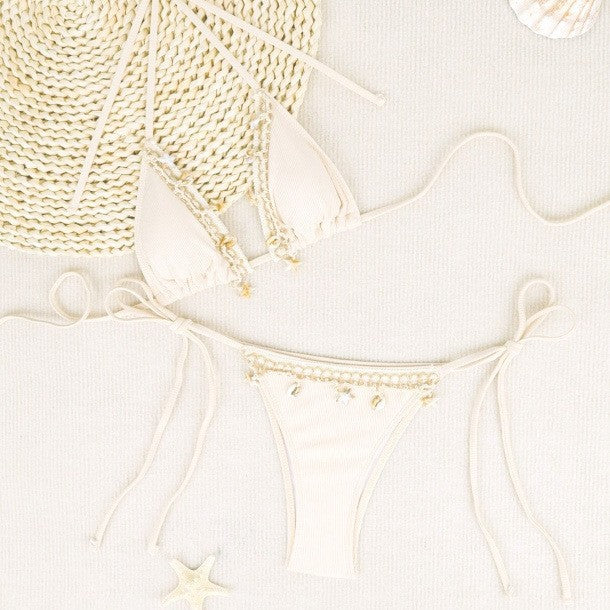 Damen Triangel-Bikini mit eleganten Bindebändern und raffinierten Details W&W